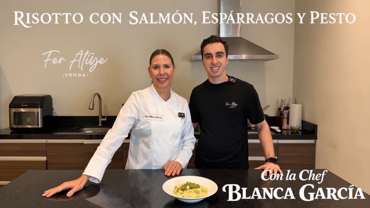 Ep. #3 – Risotto con Salmón, Espárragos y Pesto con la Chef Blanca García | Receta - 14 de Febrero