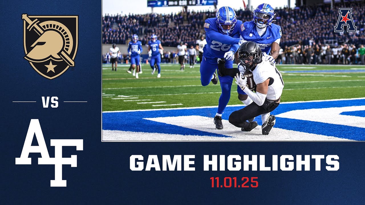 Army vs Air Force Football Highlights | Nov. 1, 2025 - YouTube