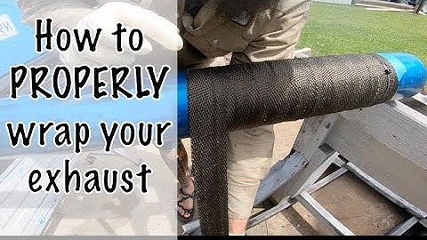 Exhaust wrap - TIPS & TRICKS // How to wrap exhaust like a professional