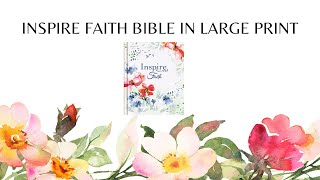 NLT Inspire Faith Bible in Large Print