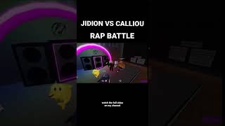 JIDION RAP BATTLES CAILLOU ON ROBLOX #shorts #jidion #roblox
