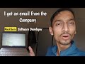 Day 11 | I Got An Email From The Company |Software Developer Position| Jobs in Gurgaon, Noida #jobs