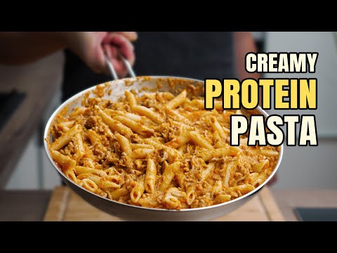 Creamy Beef Pasta (No Cream, 61g Protein)