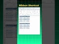 CTRL+F1 Excel Ribbon Hack #exceltips #microsoftoffice #shorts