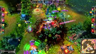 LoL - Orianna Ult into Quadra-kill