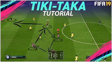 FIFA 19 TIKI TAKA ATTACKING TUTORIAL + TACTICS / HOW TO ATTACK & USE THE BUILD UP PLAY TO SCORE !