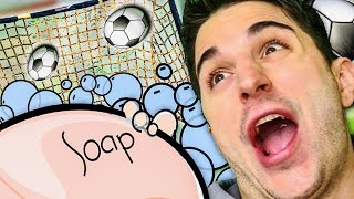 CALCIO SAPONATO SU TUTTO IL CAMPO!! CADUTE EPICHE E MEGA RISATE! 2 VS 2