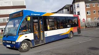 Bus Spotting at Aldershot Bus Station (Stagecoach Gold Enviro400 MMC, ALX400 Trident & Optare Solo)