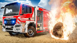 Strohballen in Brand! | LS22 Feuerwehr-Einsatz #1