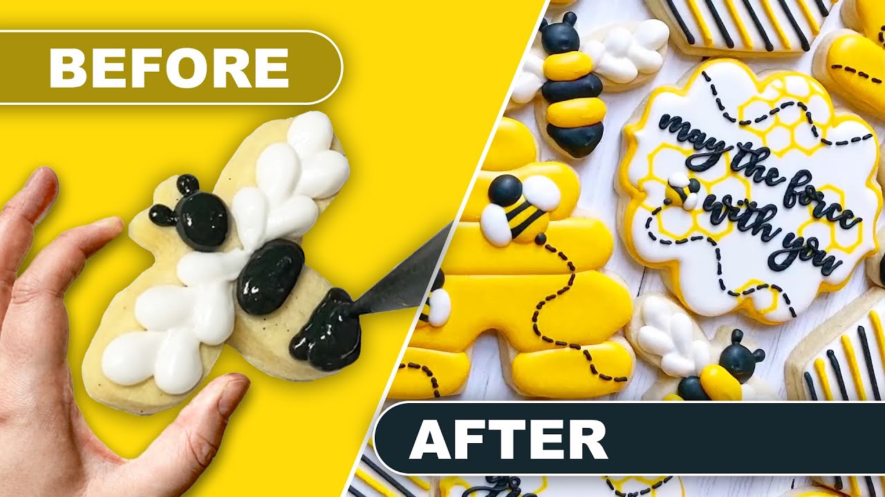 Bee Sugar Cookie Tutorial For The SPRING! 🐝