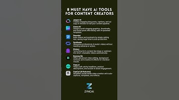 8 Must Have AI Tools Every Content Creator Needs - ZyncAI