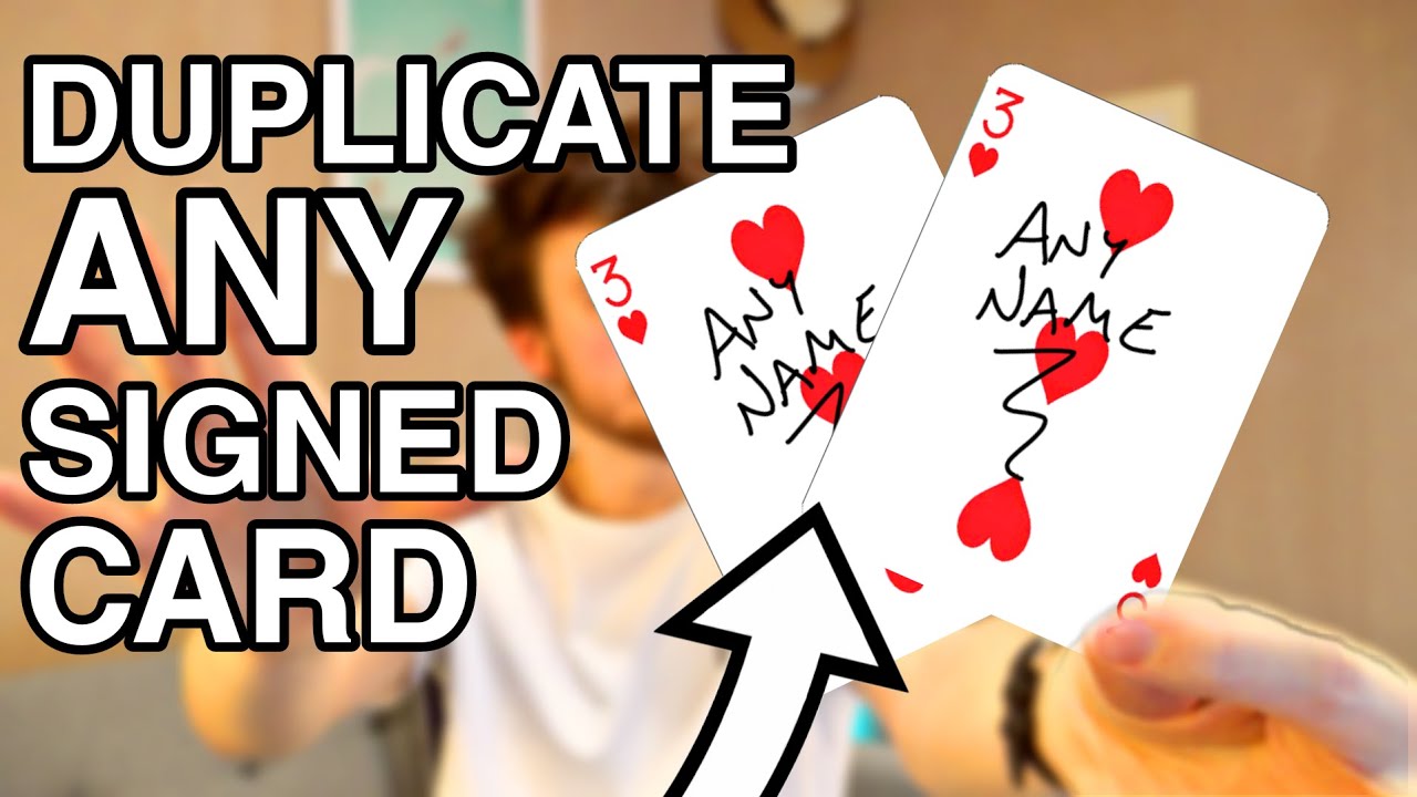 IMPROVED Signature Duplication! Magic Tutorial YouTube