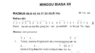 Download lagu Mazmur Tanggapan|| EDISI BARU|| Minggu 21 Juni 2026|| MINGGU BIASA XII (duabelas) Tahun A