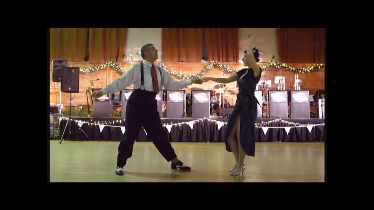 Simon & Anna performing a Blues dance routine to Harlem Nocturne at the Snow Ball