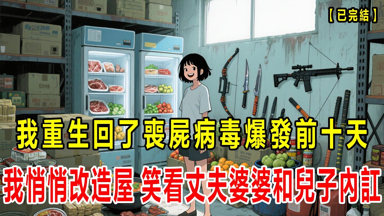 【已完结】我重生回了末世降临前十天，前世婆婆卖了我的物资，末世来临，丈夫婆婆用我的身体换取食物，最后还将我变成了食物，这一次，我悄悄改造安全屋，笑看他们自相残杀#小说 #末世 #動漫 #恐怖 #重生
