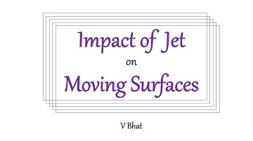 Impact of Jet on moving Surfaces: Inclined Plates and Curved Vanes I Hydraulics I V Bhat