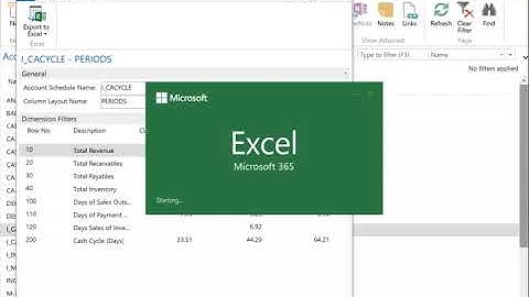 How to view the Date Filter in a Microsoft Dynamics 365 Business Central Account Schedule