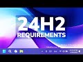 New windows 11 24h2 system requirements