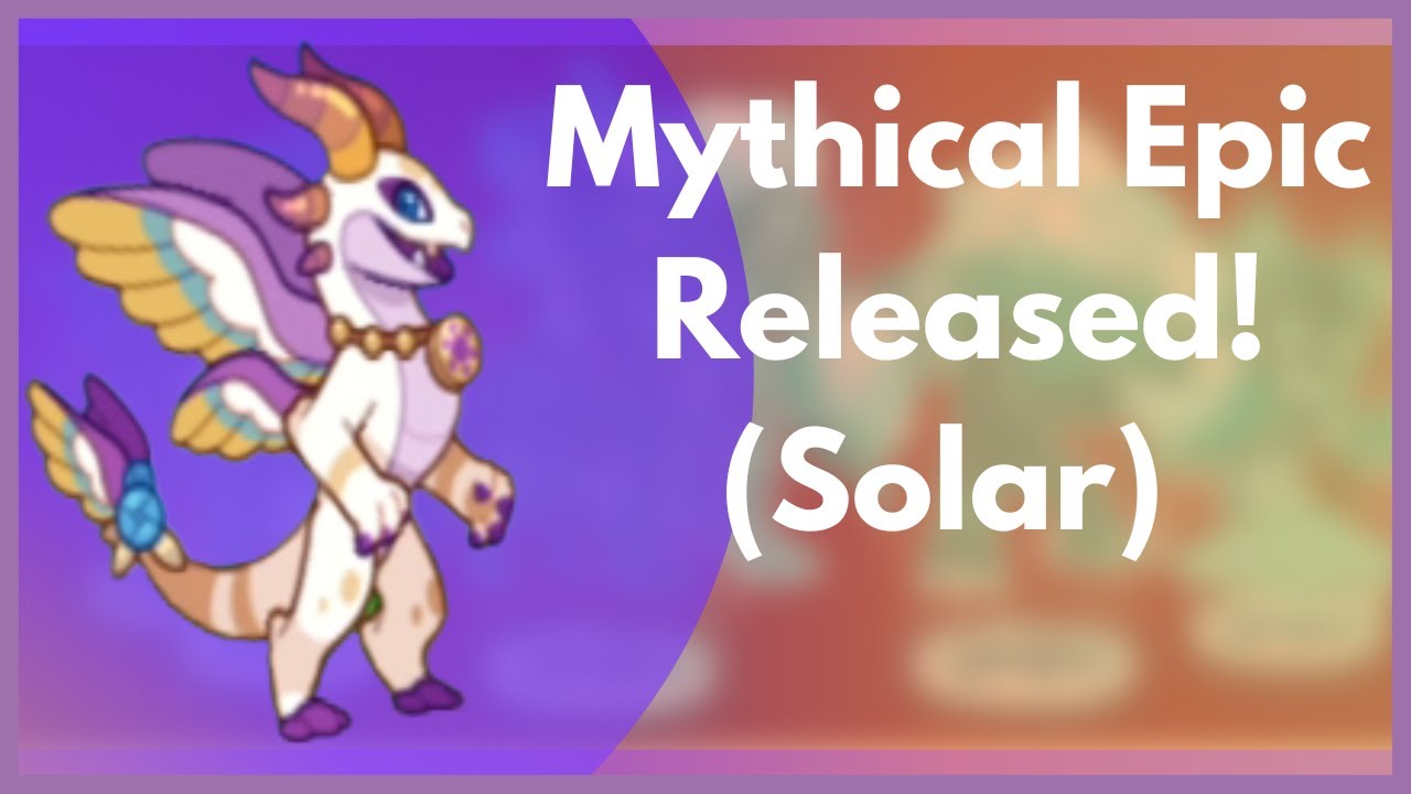 Prodigy New Mythical Epic Released! (Solar) YouTube