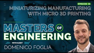 Miniaturizing Manufacturing with Micro 3D Printing - Domenico Foglia, Founder and CEO of Nanovoxel