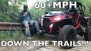 60+ MPH Down North Missaukee Trails In Polaris RZR Turbo S