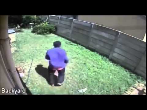 도둑이 놀라서 도망가는 이유는 Thief Fail Funny Video