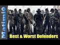 Best & Worst Defenders - Rainbow Six Siege - Year 2