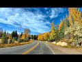 Scenic Drive to Aspen Colorado via Independence Pass During Fall Season