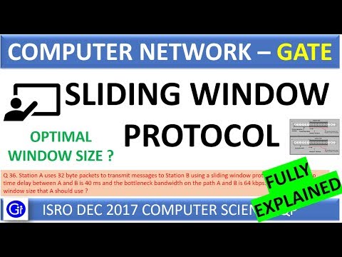 ISRO DEC 2017 Q36. Station A uses 32 byte packets to transmit messages using sliding window