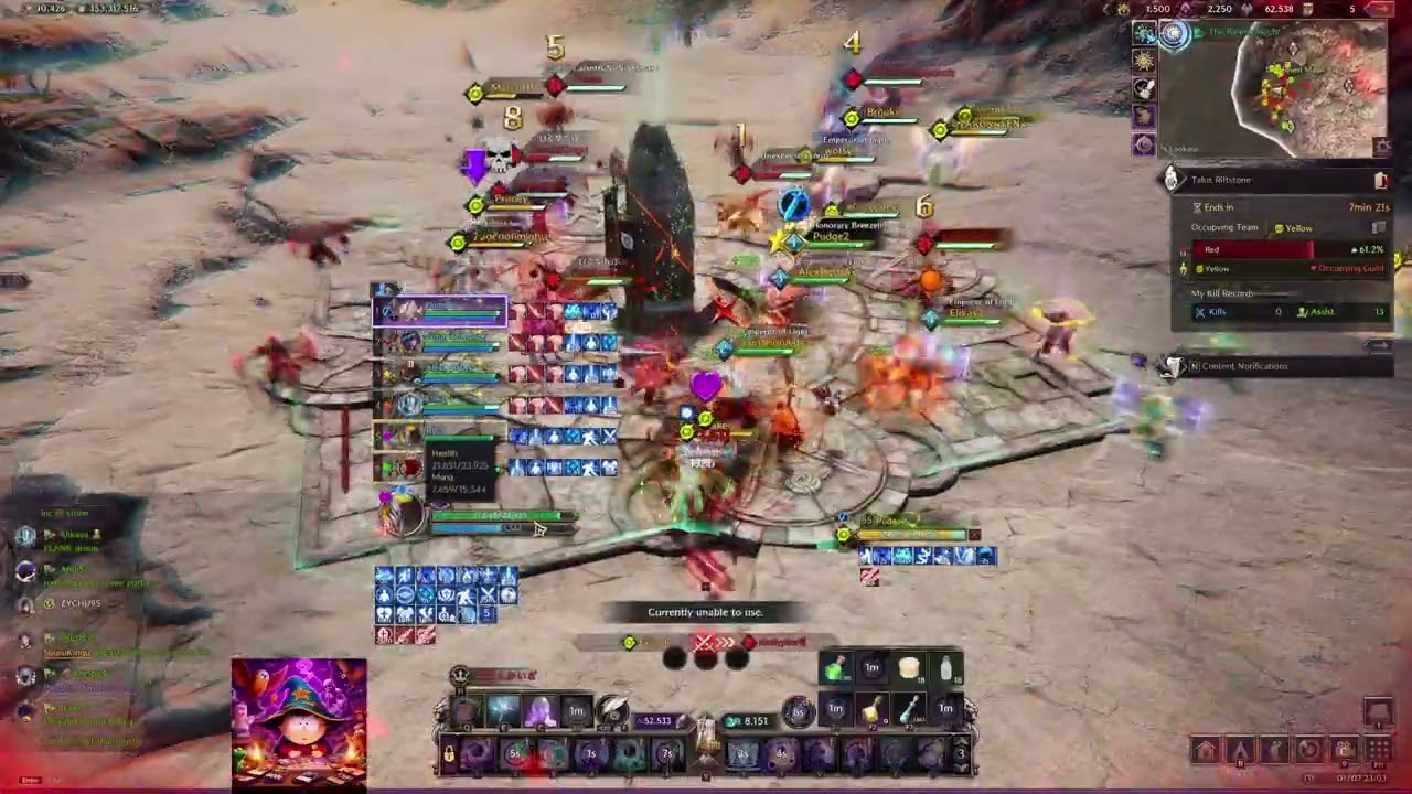 TnL - RDCL Oracle Healer - Wargame Insanity Guild Spinner Party Practice