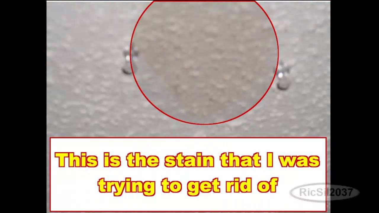 How To Get Rid Of Water Stains On The Ceiling Youtube