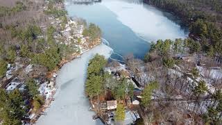 Drone over Lake Boon 12 26 19