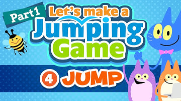 JavaScript programming with p5.js [Part 1] Jumping Game (4) Jump