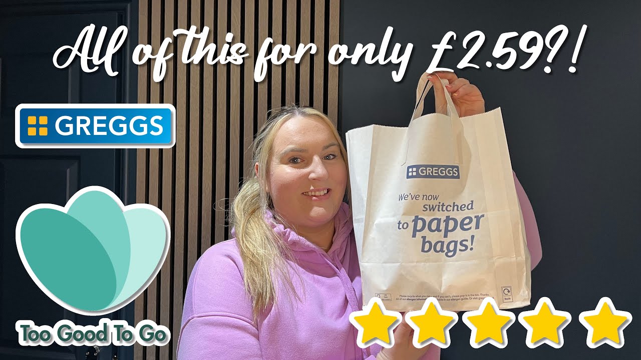 I spent just £2.59 on a Greggs magic bag with the Too Good To Go app and  you won't believe the amount of food I got