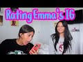 RATING MY OLDER SISTER&#39;S INSTAGRAM PHOTOS! HILARIOUS FOOTAGE! EMMA AND ELLIE