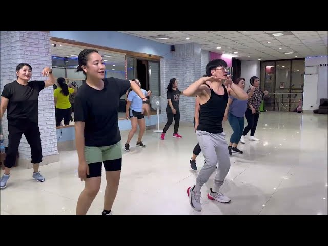 OH LALA RE song zumba dance by Phuntshok Fitness Zumba class=