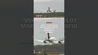 'Very calm' pilot makes successful wheels-up emergency landing