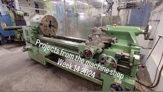 Projects from the machine shop week 14 2024 Boring on HBM and Machining on Cazeneuve lathe