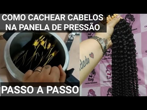 COMO CACHEAR CABELO NA PANELA DE PRESSÃO - PERMANENTE - MEGA HAIR