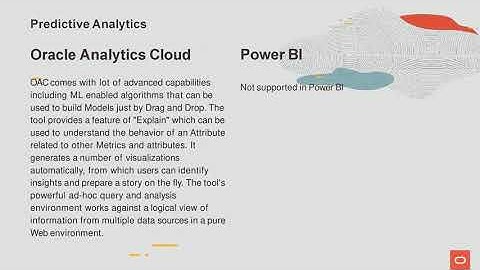 ORACLE PRESENTATION - Oracle Analytics Cloud Vs Power BI