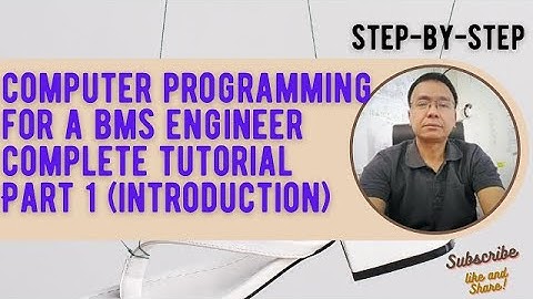 BMS - COMPUTER PROGRAMMING FOR A BMS ENGINEER
