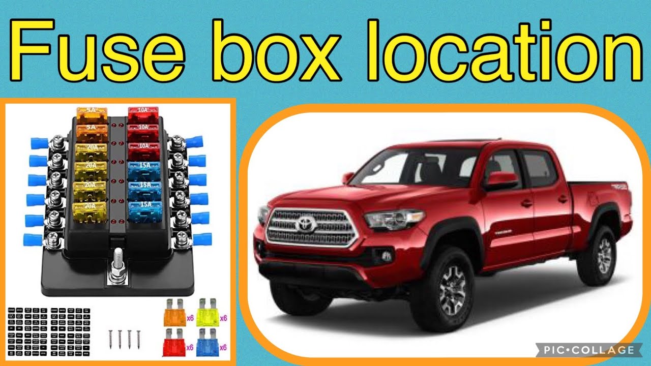 The fuse box location on a 2016 Toyota Tacoma - YouTube