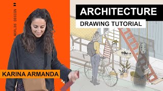 Ghibli & Japan | Architecture Drawing Conversations - Karina Armanda