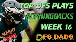 THIS RB WILL CARRY YOU TO VICTORY NFL Week 16 DFS Help RB Plays of the Week