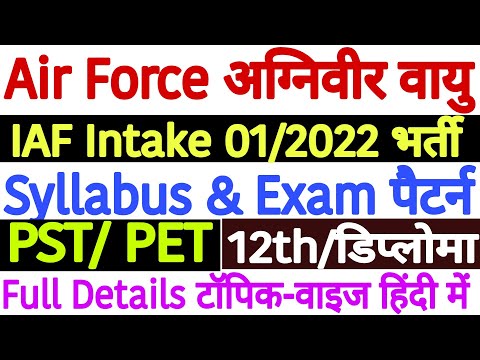 Air Force Agniveer Vayu Syllabus 2022 in Hindi | Agniveer Air Force Syllabus 2022 - Full Details