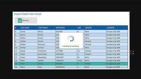 Import Data From Excel With Loading Status (Teaser)