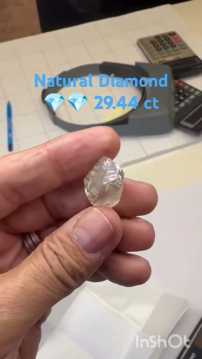 Natural (GEM DIAMOND)💎💎29.44ct from🇿🇦🌍(SOUTH AFRICA)@gemstonesdesires6445(Pls Subs)My YouTube▶️💕