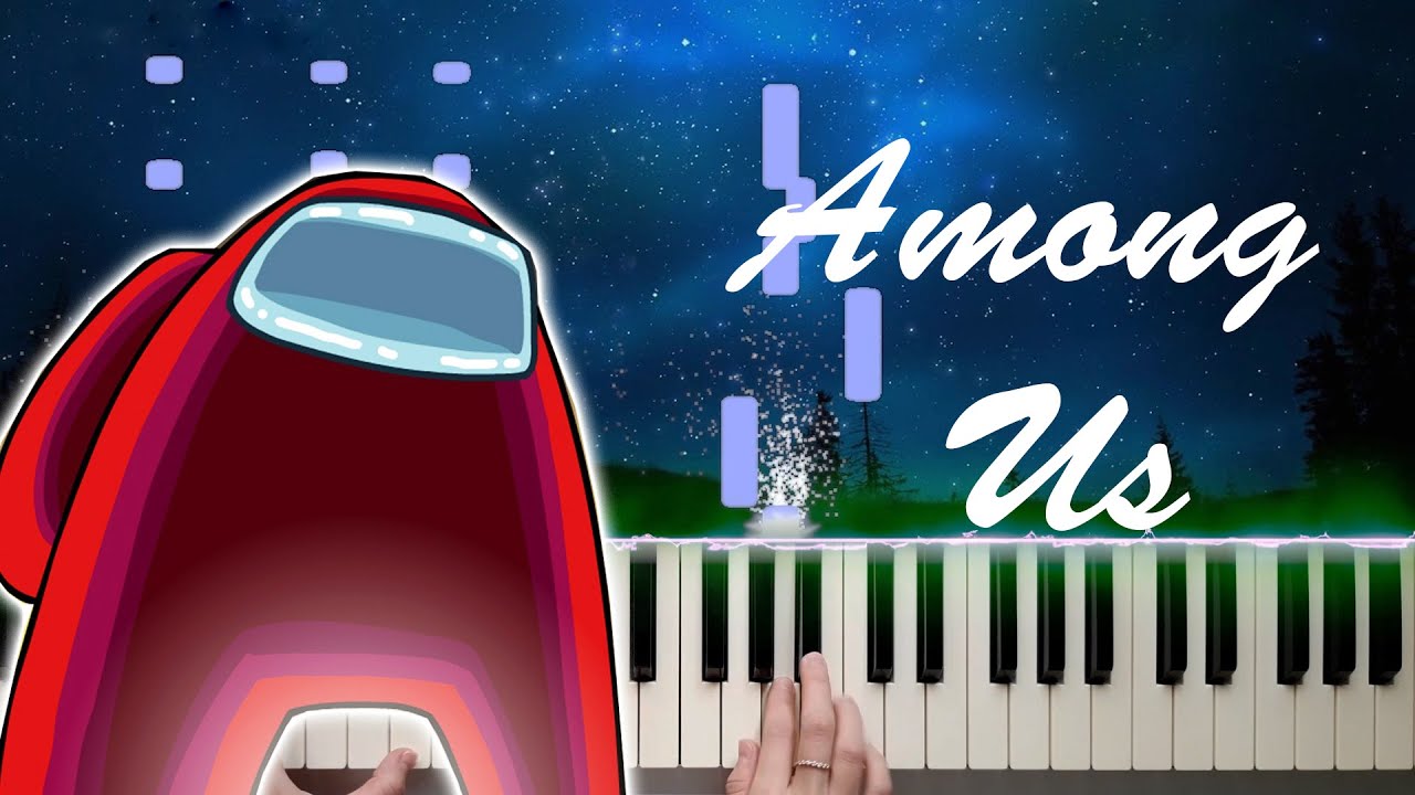 Red Is Kinda Sus Tho Among Us Piano Cover Chords Chordify - baby shark piano sheet roblox