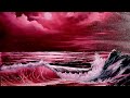 Crimson Wave Oil Painting - Learn to paint this seascape