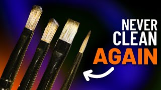 You're Wasting Your Time Cleaning Brushes // Non Toxic Oil Painting